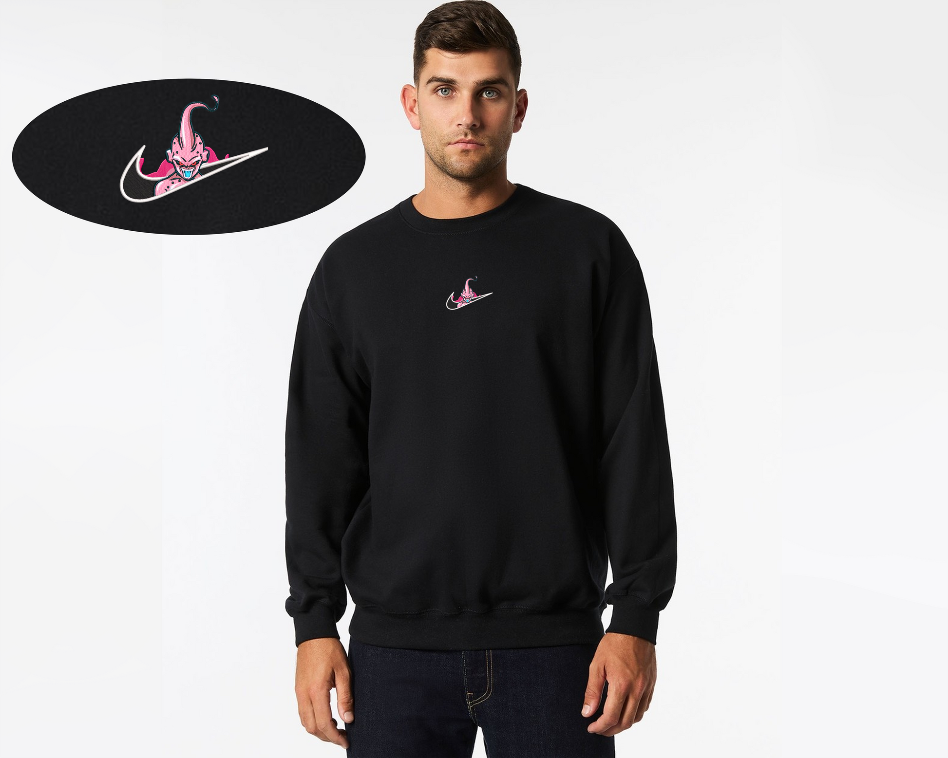 Kid buu, Majin Buu, DBZ, Sweater, Anime, Goku, Dragon ball Z, Dragon ball super, Krillin, Beerus , Wise , Anime fan, Unisex, Gift for him