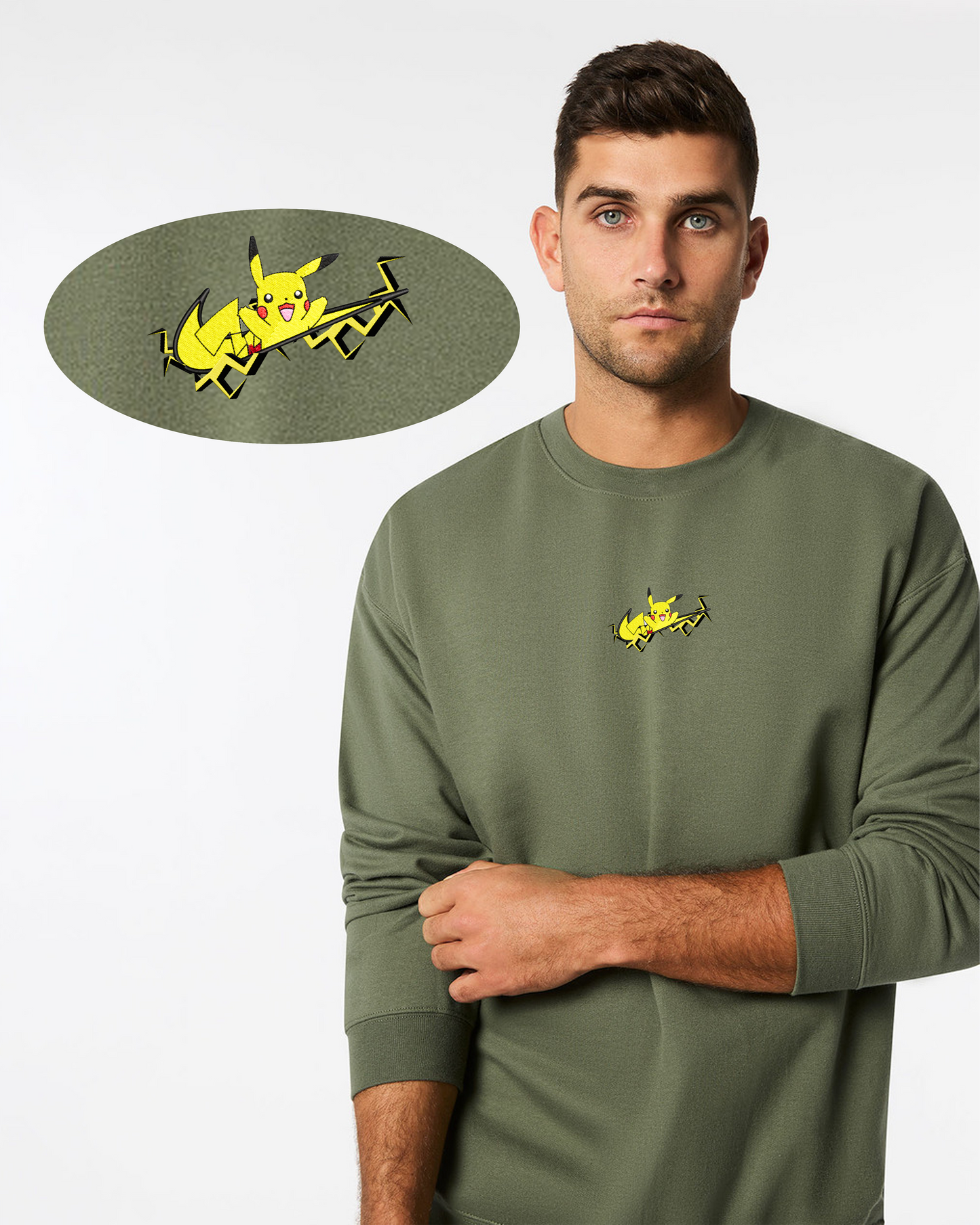 Electric Thunder Type Crewneck β Premium Anime-Inspired Streetwear