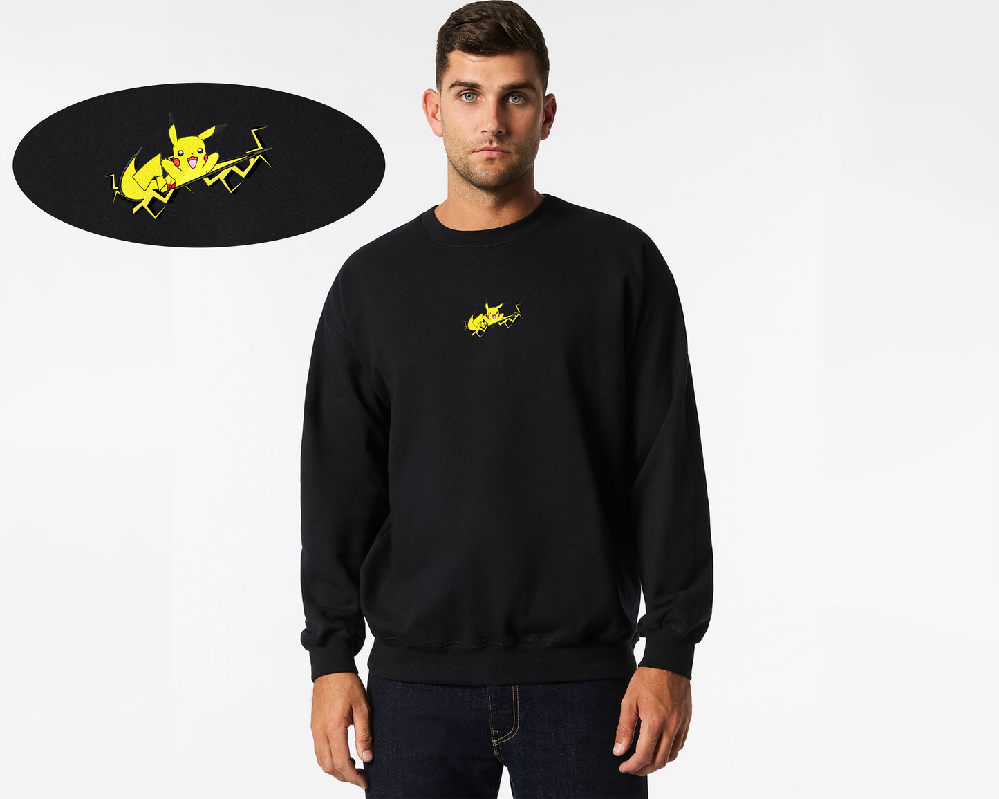 Electric Thunder Type Crewneck β Premium Anime-Inspired Streetwear