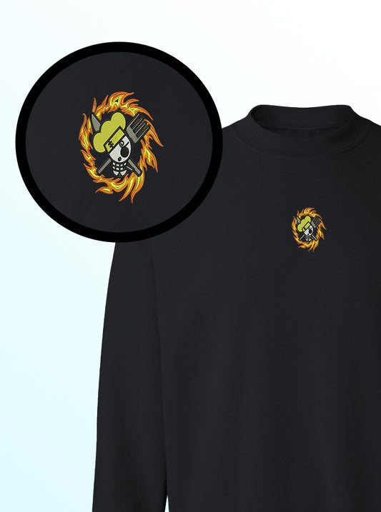 Flame Cook Crewneck | Sanji Inspired One Piece Sweatshirt