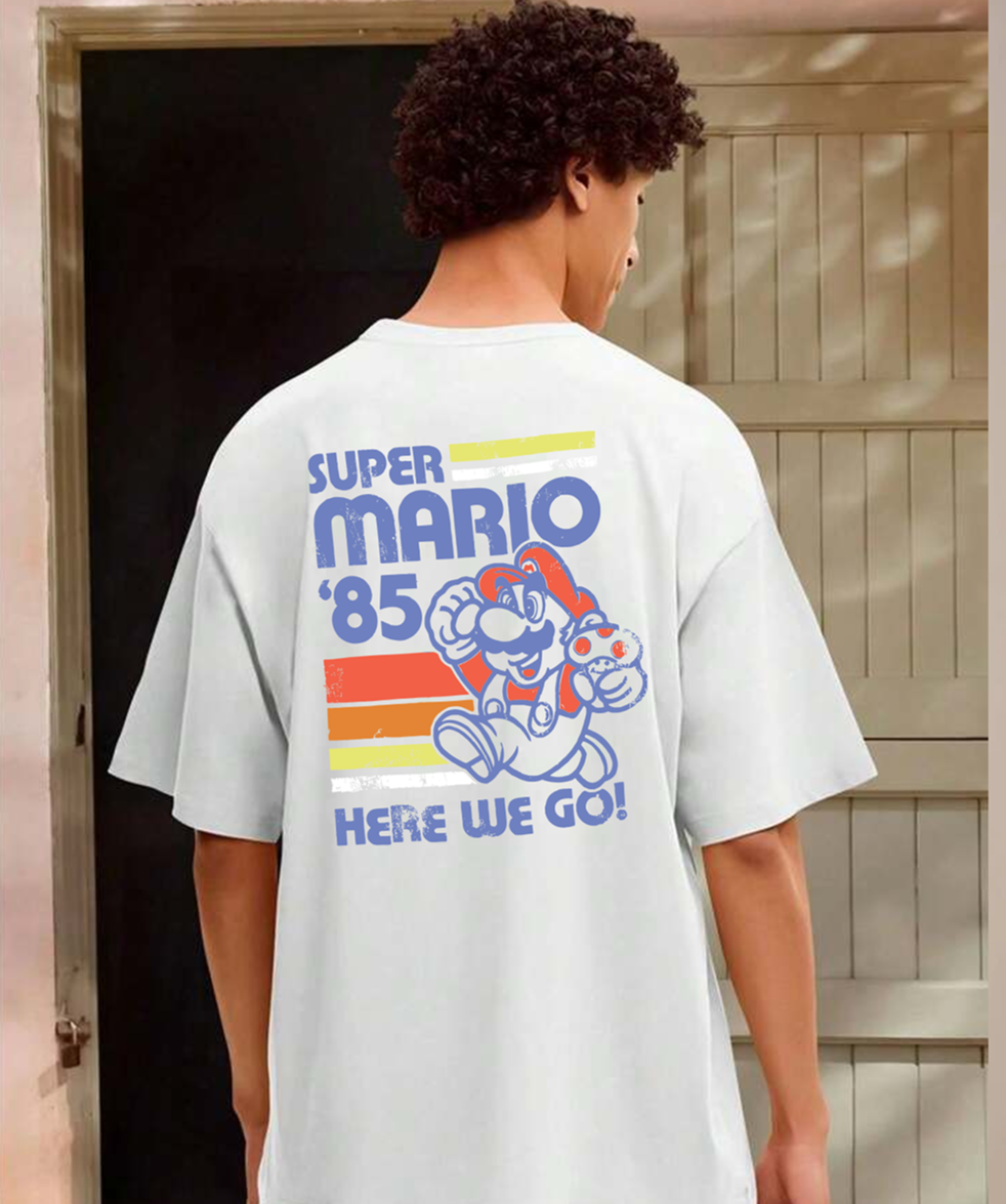 Arcade Era 85 Tee – Retro Gaming Streetwear "Here we go"