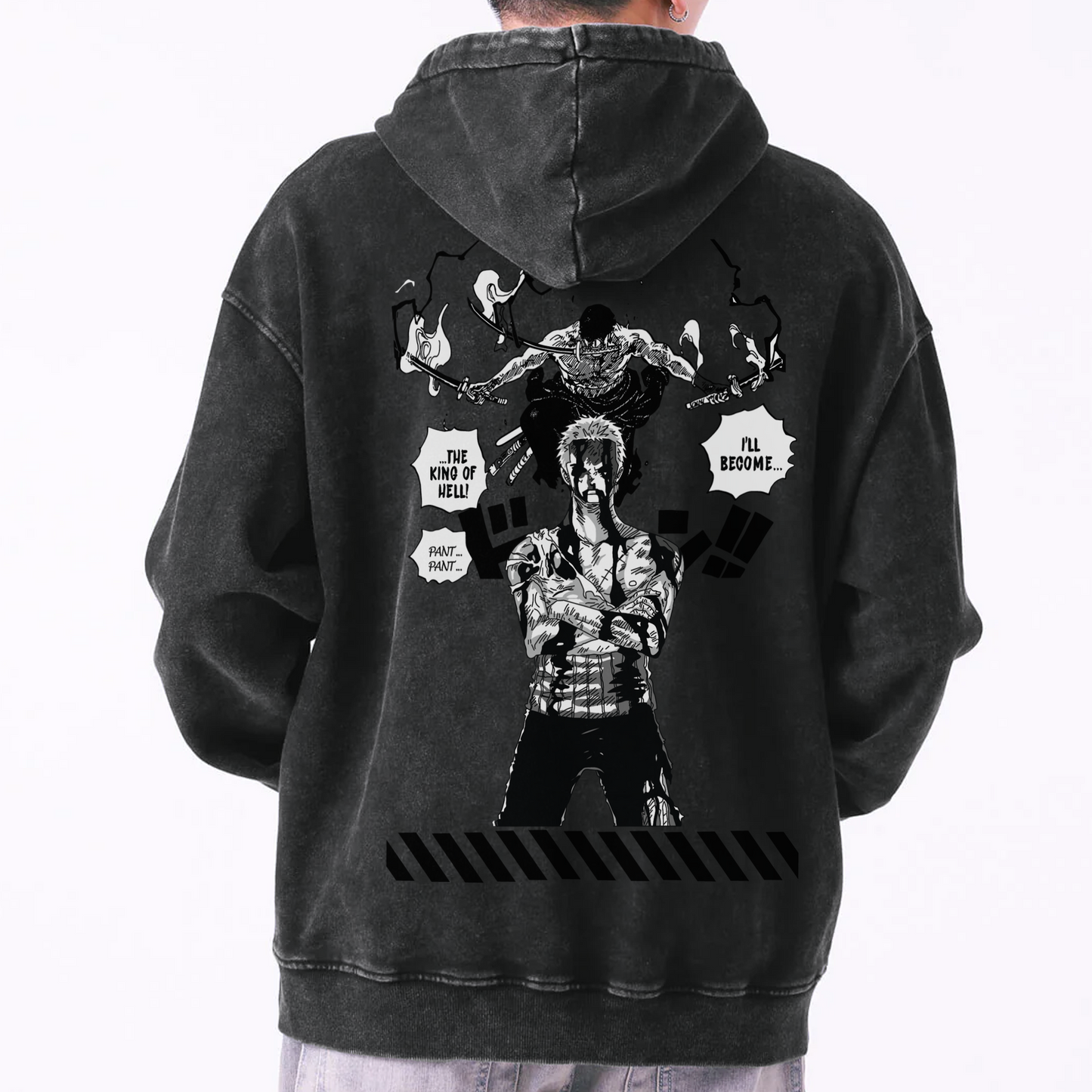 One Sword Style Zoro Manga Hoodie