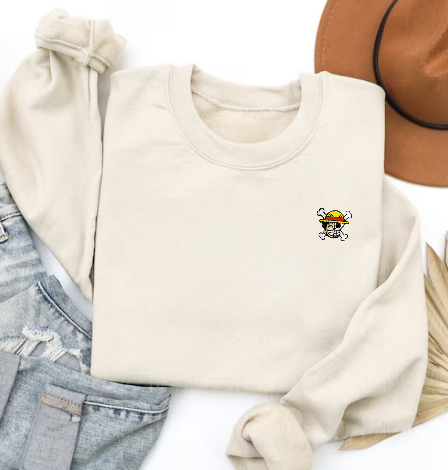 Straw Pirate Crest Sweatshirt
