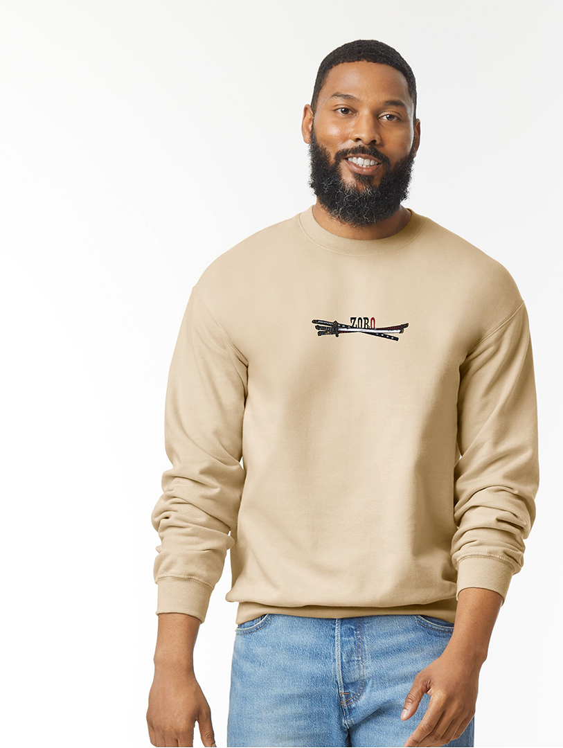 Triple Blade Warrior Embroidered Sweatshirt