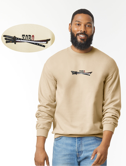 Triple Blade Warrior Embroidered Sweatshirt