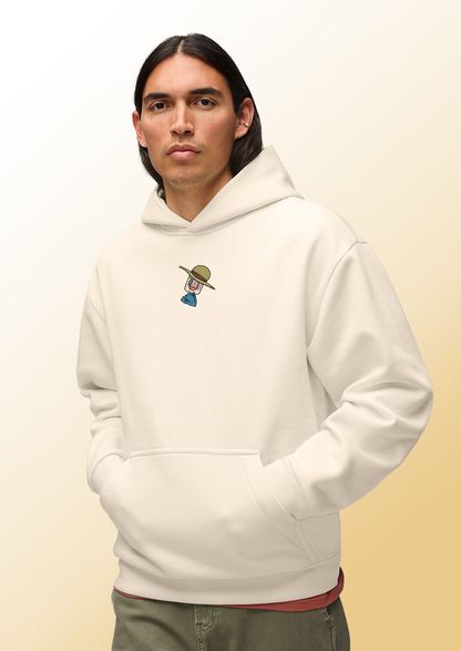 Anime Hoodie with Bubble Gum Cross over Design – Streetwear Collab Style Hoodie