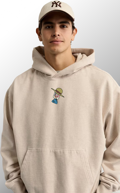 Anime Hoodie with Bubble Gum Cross over Design – Streetwear Collab Style Hoodie