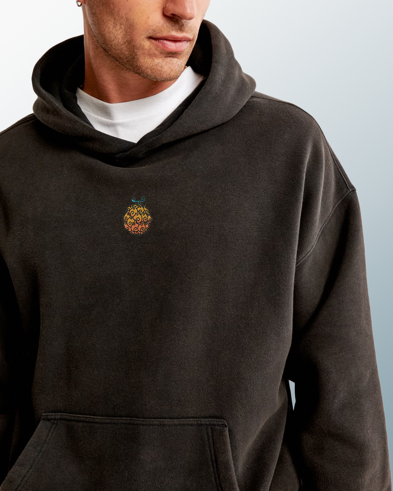 Fire Pirate Emblem Hoodie – Anime-Inspired Streetwear