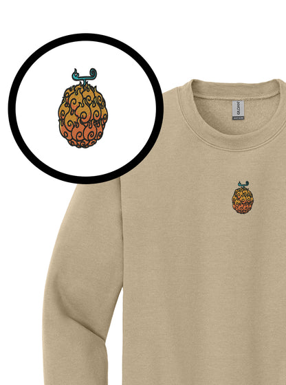 Flame Flame Fruit Crewneck | One Piece Inspired Anime Sweatshirt