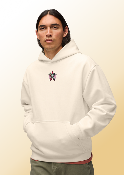 Heavy Weighted Hoodie Franky Mecha Skull  Design