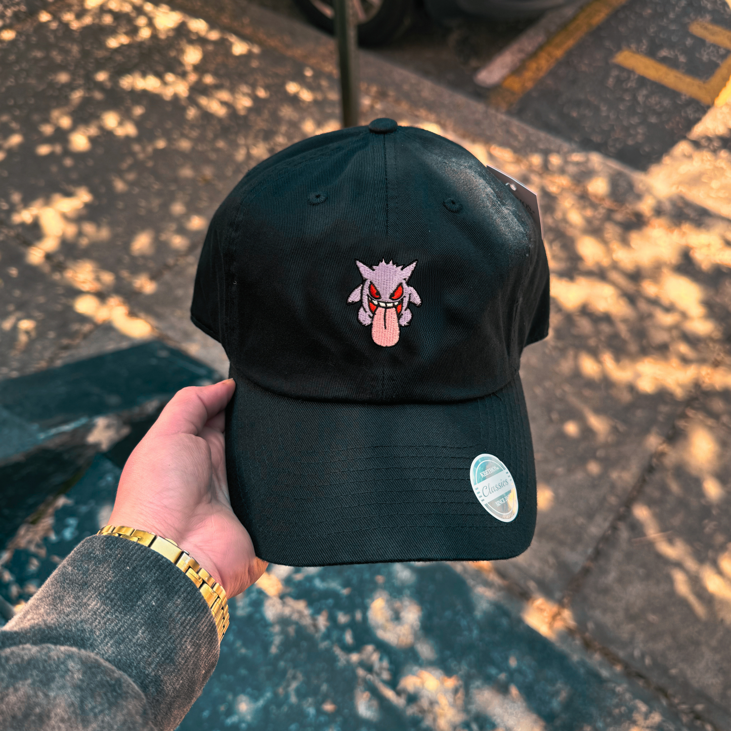 Gengar Embroidered Hat - GLOW in the Dark Features