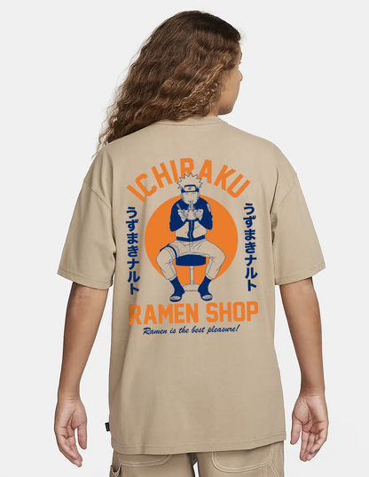 Ichiraku Ramen Oversized T-Shirt ( Blue & Orange ) Anime Streetwear Essential