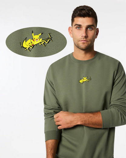 Electric Thunder Type Crewneck – Premium Anime-Inspired Streetwear