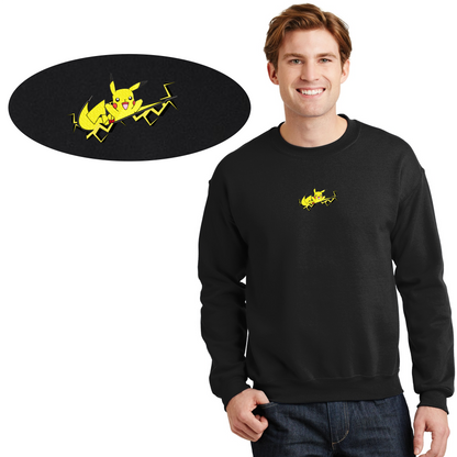 Electric Thunder Type Crewneck – Premium Anime-Inspired Streetwear