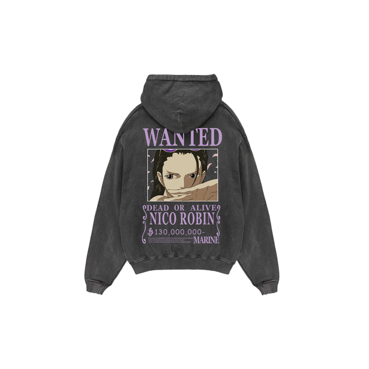 Nico Robin Wanted Hoodie (Extra Heavy)