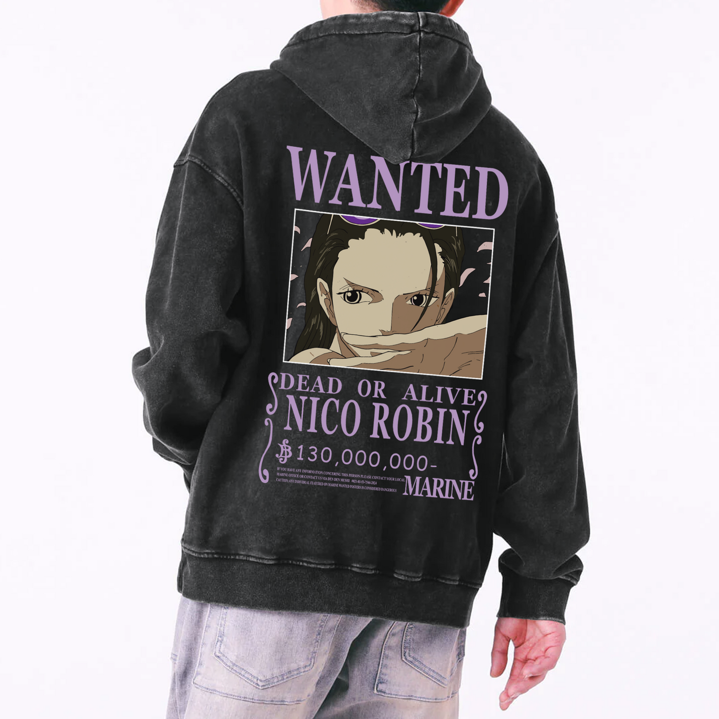 Nico Robin Wanted Hoodie (Extra Heavy)