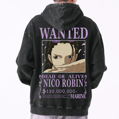 Nico Robin Wanted Hoodie (Extra Heavy)