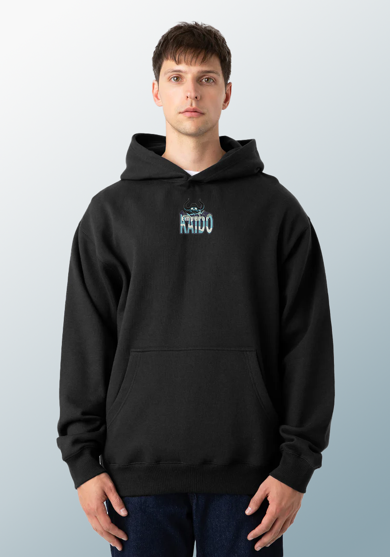 Emperor Kaido Beast Hoodie | Anime-Style Embroidered Hoodie