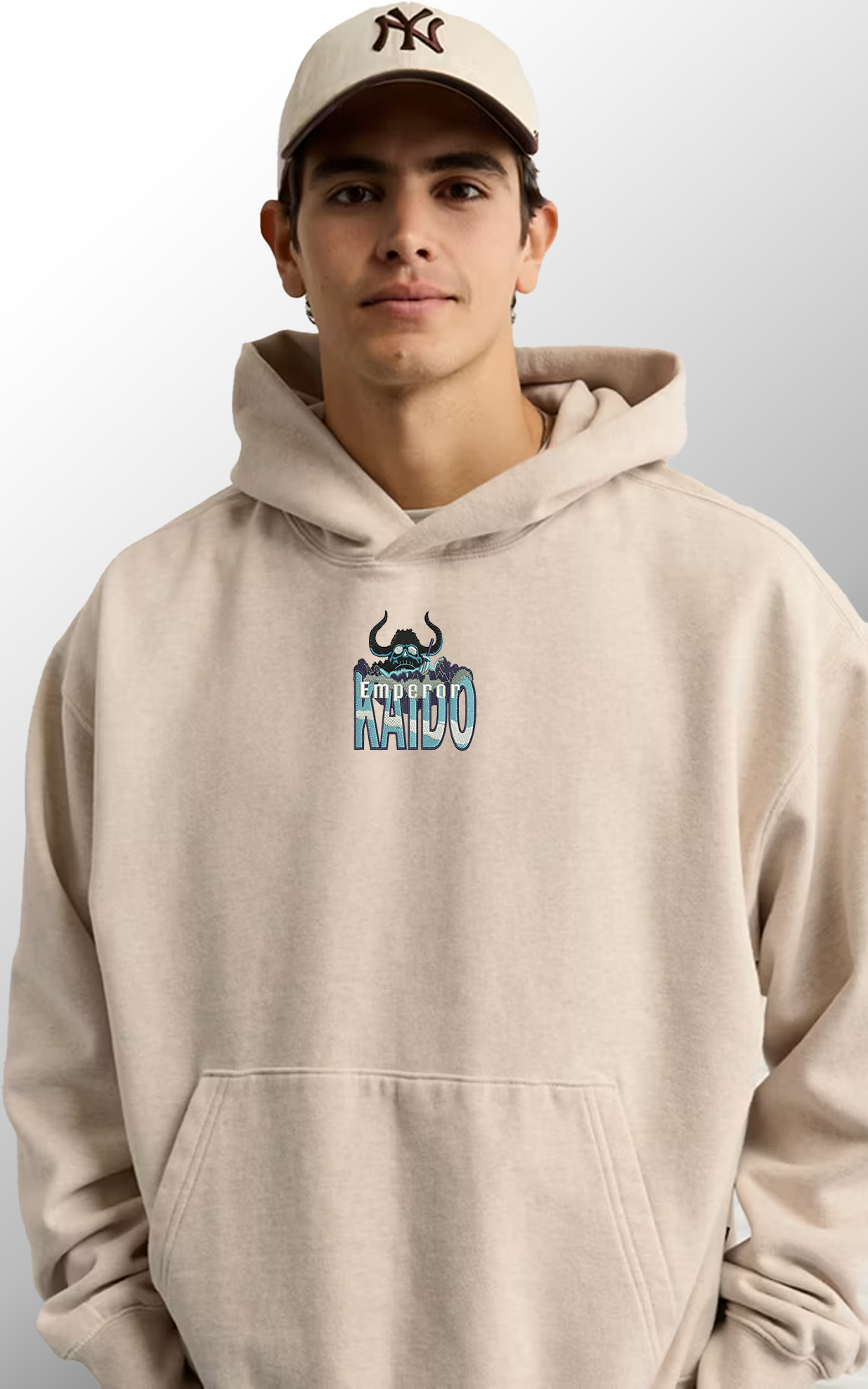 Emperor Kaido Beast Hoodie | Anime-Style Embroidered Hoodie