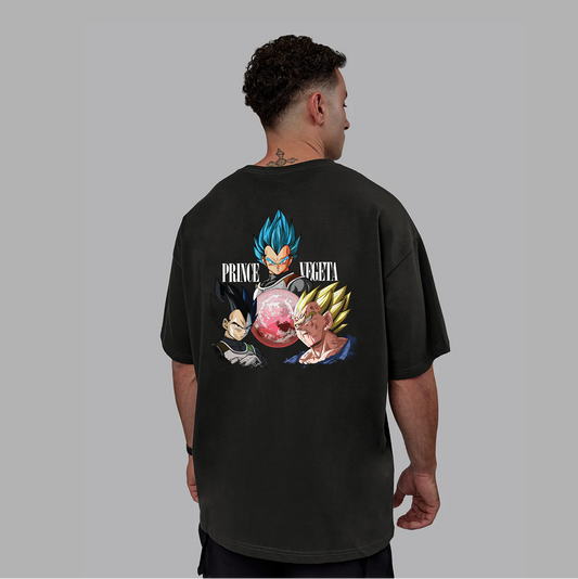 SAIYAN PRINCE INSPIRED OVERSIZED TEE