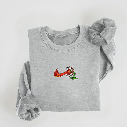 Nike-Inspired Super Mario Piranha Plant Sweatshirt: Premium Anime & Gaming Apparel