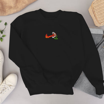 Nike-Inspired Super Mario Piranha Plant Sweatshirt: Premium Anime & Gaming Apparel