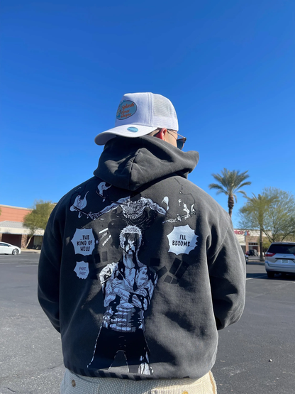 "KING OF HELL" – Swordsman-Inspired Heavyweight Hoodie