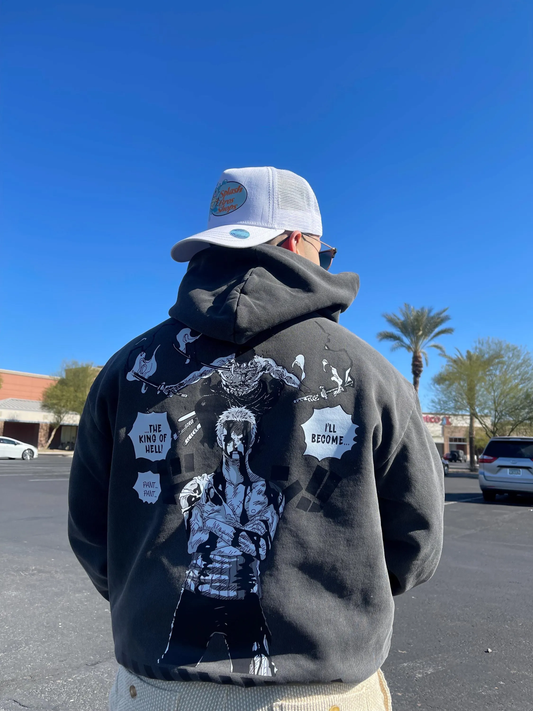 "KING OF HELL" – Swordsman-Inspired Heavyweight Hoodie